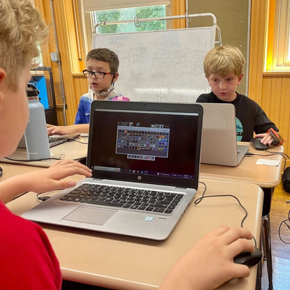 BlockCraft Coding: World Building with Minecraft & MakeCode + Sports Adventures for Grades 3 - 5 - Brains & Motion