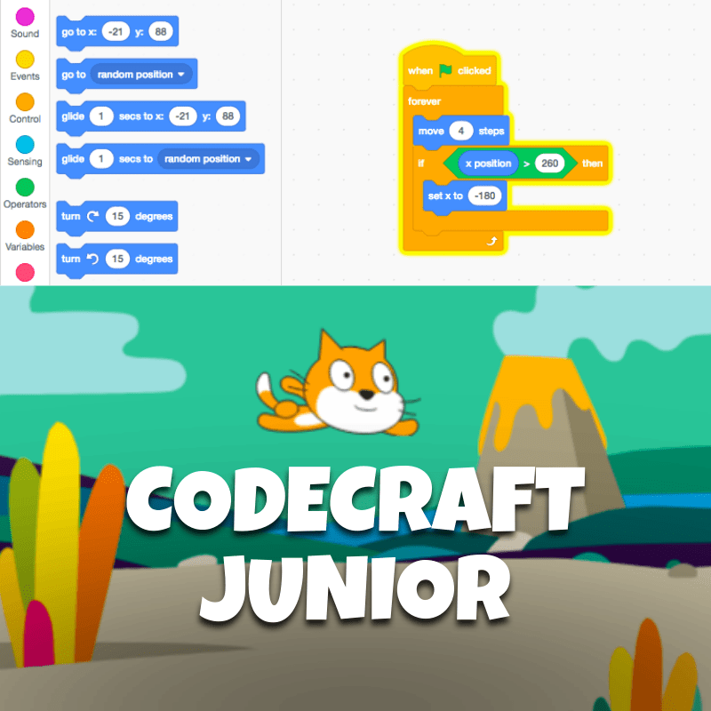 CodeCraft Junior: Animated Adventures - Brains & Motion