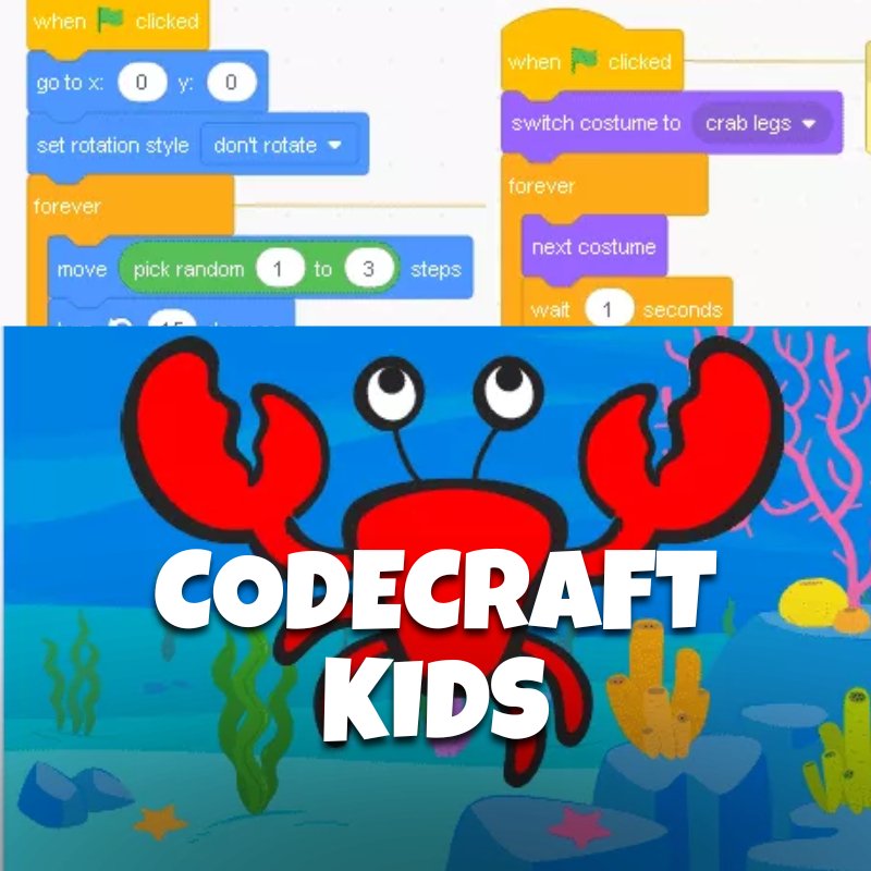 CodeCraft Kids: Animation & Game Design with Scratch - Brains & Motion